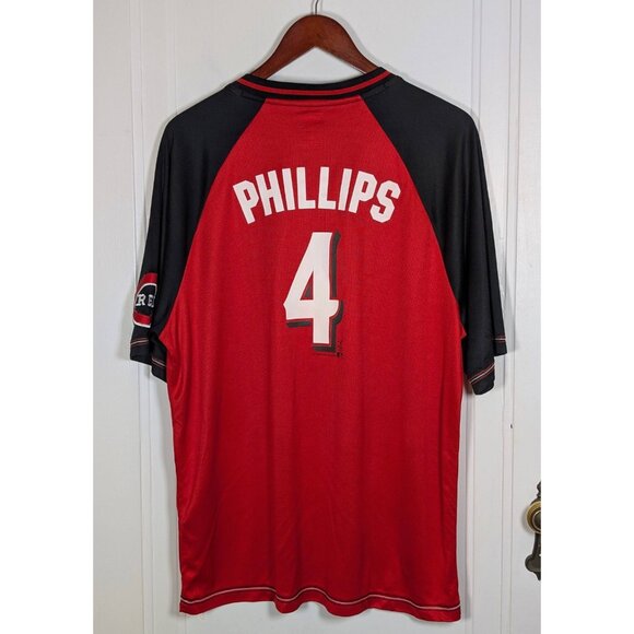 Cincinnati Reds Jersey Shirt Men’s Large Red Baseball MLB Brandon Phillips #4 - Picture 2 of 3